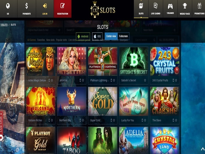 Colorful slot game icons display