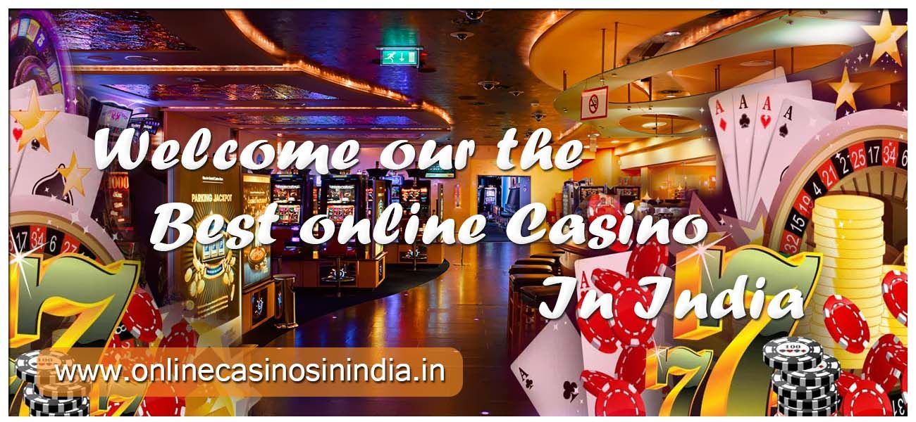 Online casino India interior with cards and chips