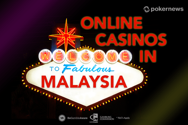 Online casinos sign reading "Welcome to Malaysia
