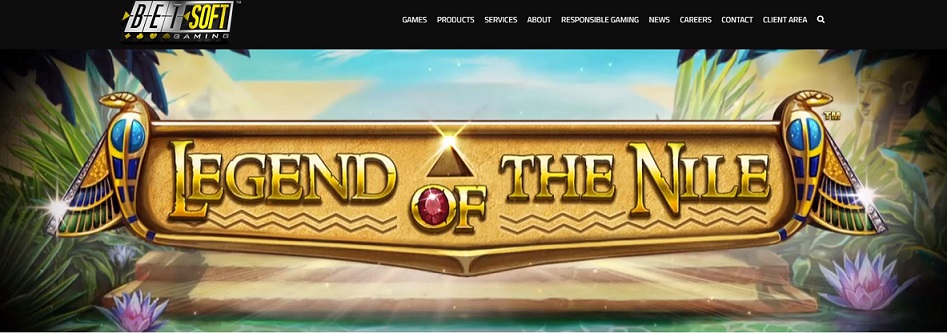 Legend of the Nile Egyptian-themed banner