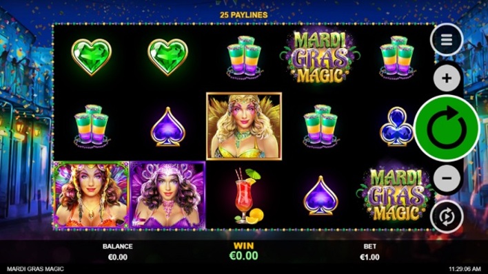 Mardi Gras Magic online slot game screen