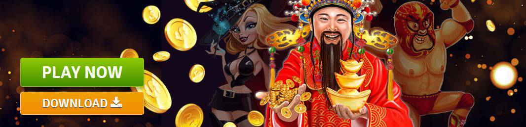 Slot game banner with god of wealth
