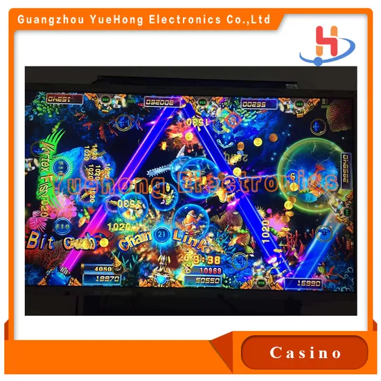 Colorful arcade fish hunting casino game screen