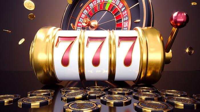 Triple 7 slot jackpot with roulette and chips