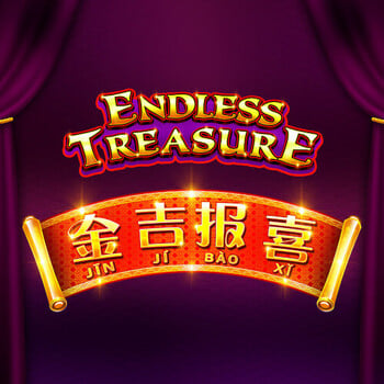 Endless Treasure logo with golden Chinese scroll