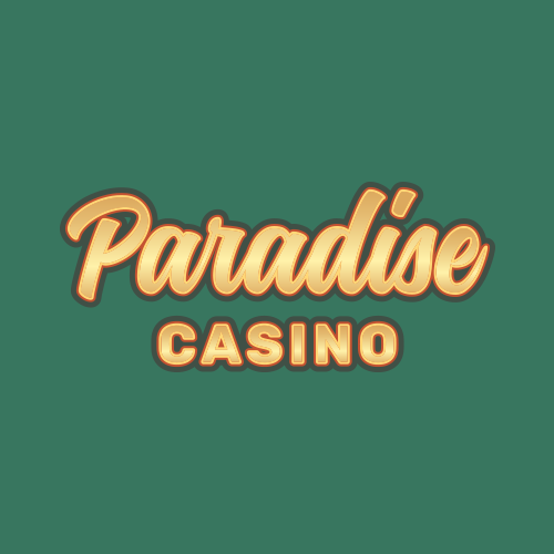 Paradise Casino gold logo on green background