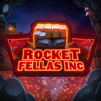 Rocket Fellas Inc glowing logo with fist