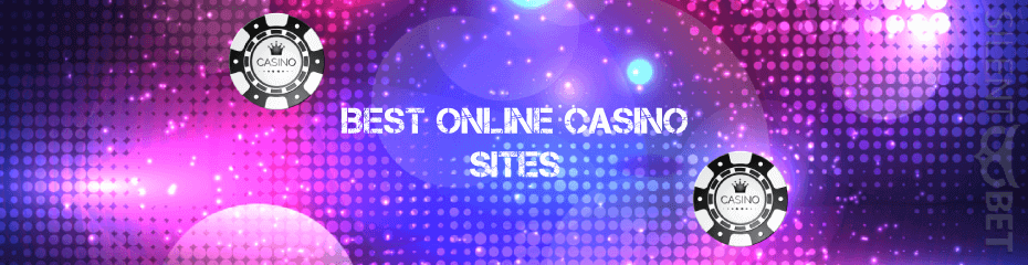 Purple casino banner reading "Best Online Casino Sites