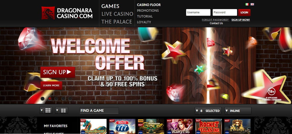 Dragonara Casino welcome offer banner