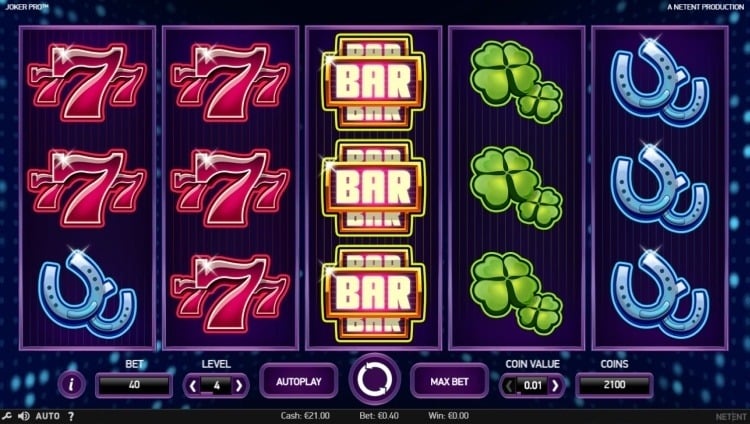 Slot machine reels with sevens, BARs, clovers