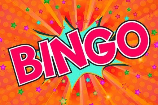Colorful comic-style BINGO text graphic