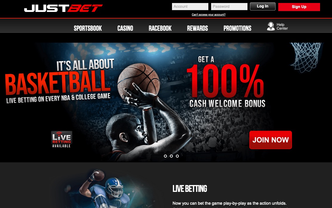 Basketball player shooting on betting site banner