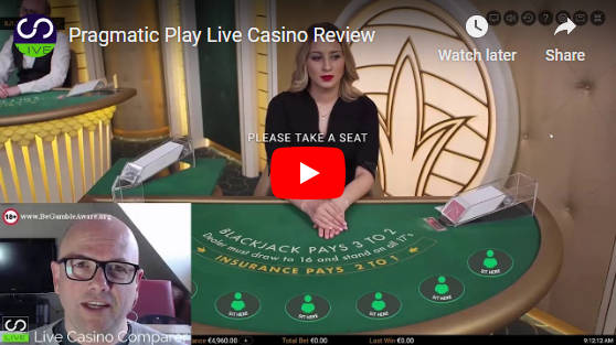 Live blackjack dealer at online casino table