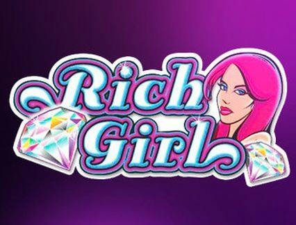 Pink-haired woman with "Rich Girl" diamond logo