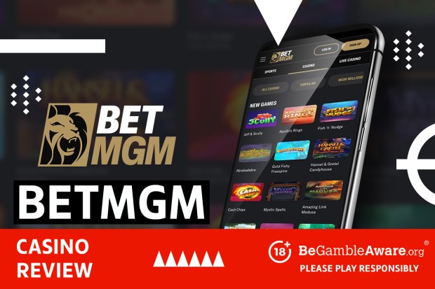 BetMGM casino app displayed on smartphone