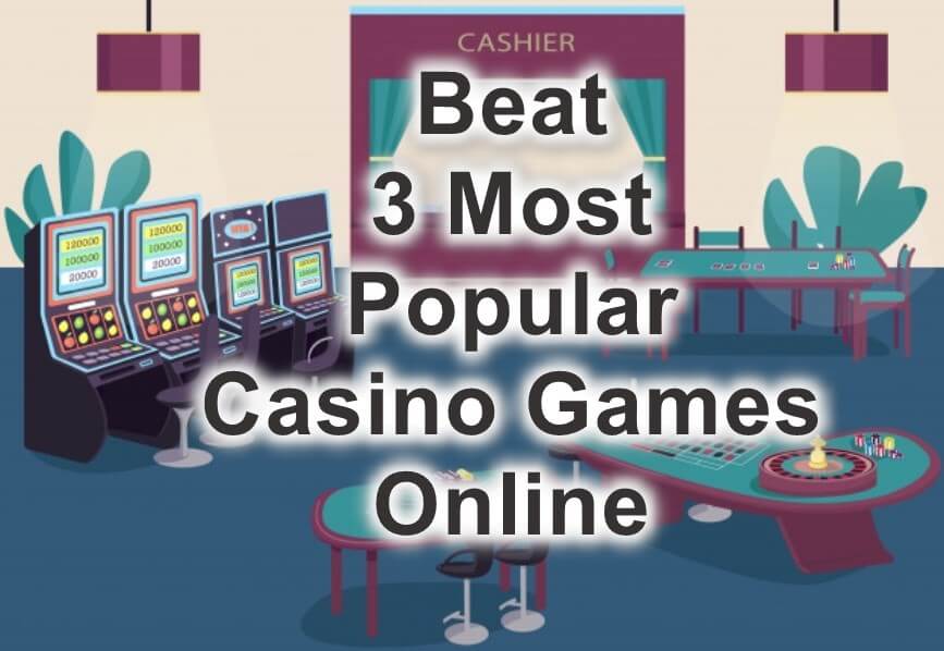 Online casino scene with slots and roulette